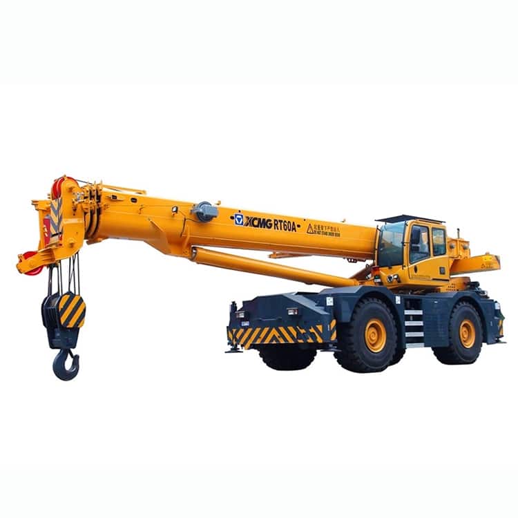 XCMG Official 60 Ton New Rough Terrain Crane RT60A China Tractor Hydraulic Crane for Sale